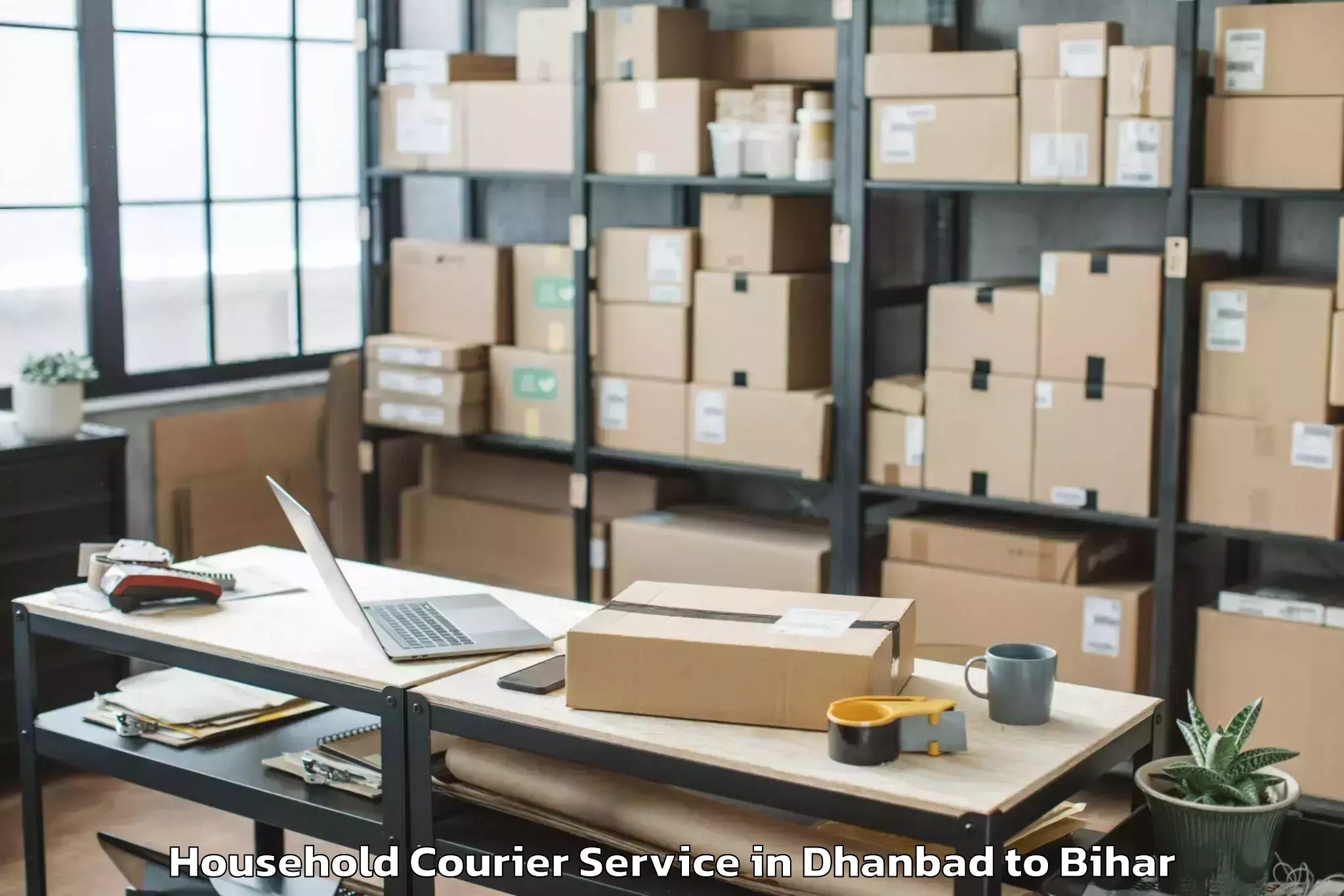 Reliable Dhanbad to Magadh University Bodh Gaya Household Courier